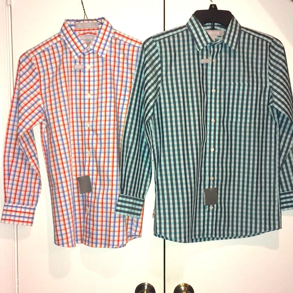 Two Boys size 12 Nordstrom button down dress shirts. NWT